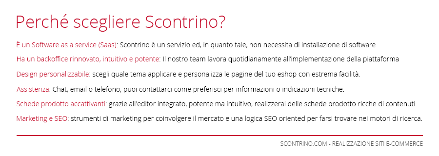 Con Scontrino puoi realizzare siti e-commerce personalizzati